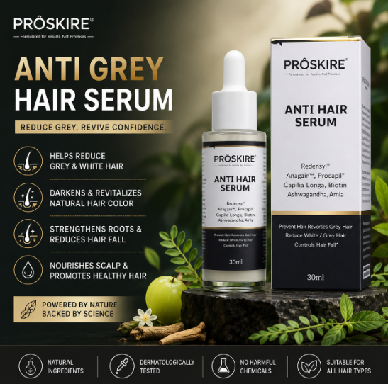 Anti Grey Serum-Restore your natural hair color with every drop
