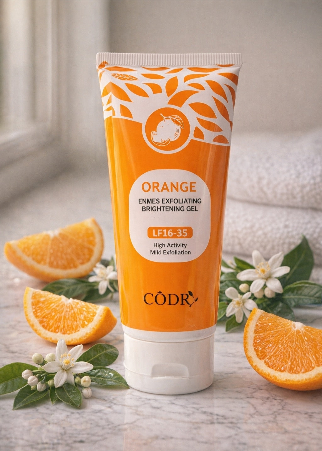 BUNDLE Natural Face Scrub  CODRA Orange Enzymes Exfoliating Brightening Gel LF16-35