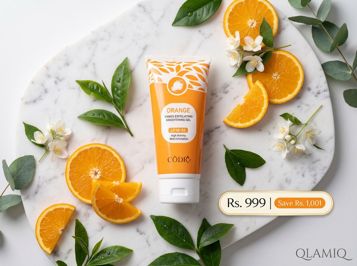 BUNDLE Natural Face Scrub  CODRA Orange Enzymes Exfoliating Brightening Gel LF16-35