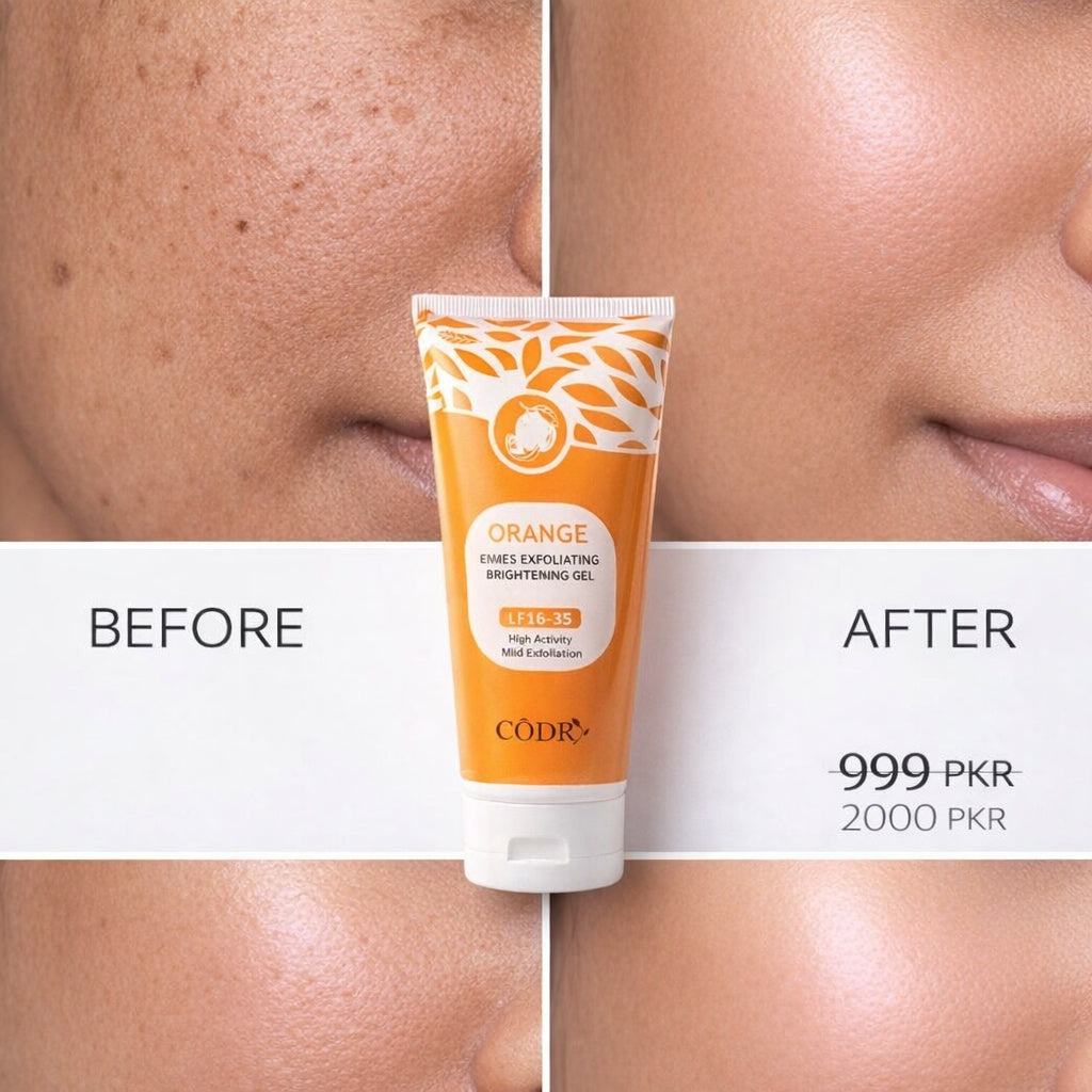 BUNDLE Natural Face Scrub  CODRA Orange Enzymes Exfoliating Brightening Gel LF16-35