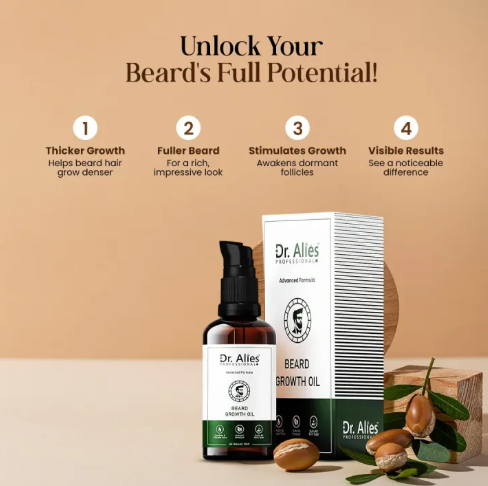 Dr. Alies Professional Beard Growth Oil for Men